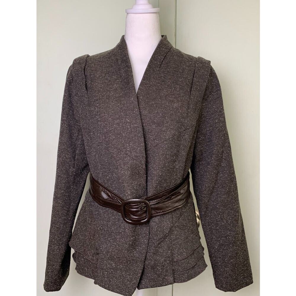 Worthington Women's Deep Chocolate Long Sleeve Jacket Size XL